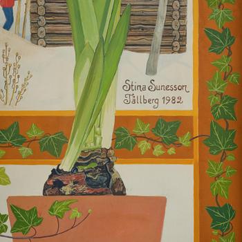 Stina Sunesson, "Jag målar vintern" (I paint the winter).