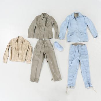 A civilian uniform and a working uniform for women.