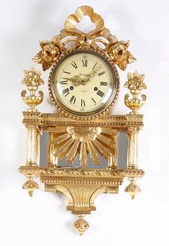 VÄGGPENDYL, gustaviansk stil, Holmia, Stockholm, 1900-talets mitt.