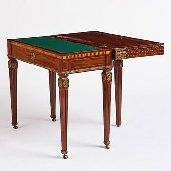 A Louis XVI north European games table, late 18th century.