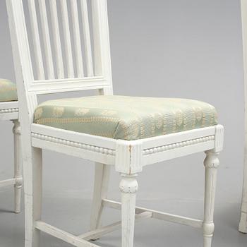 SALONGSGRUPP, 5 delar, gustaviansk stil, 1900-talets första hälft.