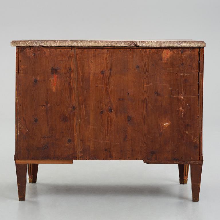 A late Gustavian commod, Stockholm, second part of the 18th century.