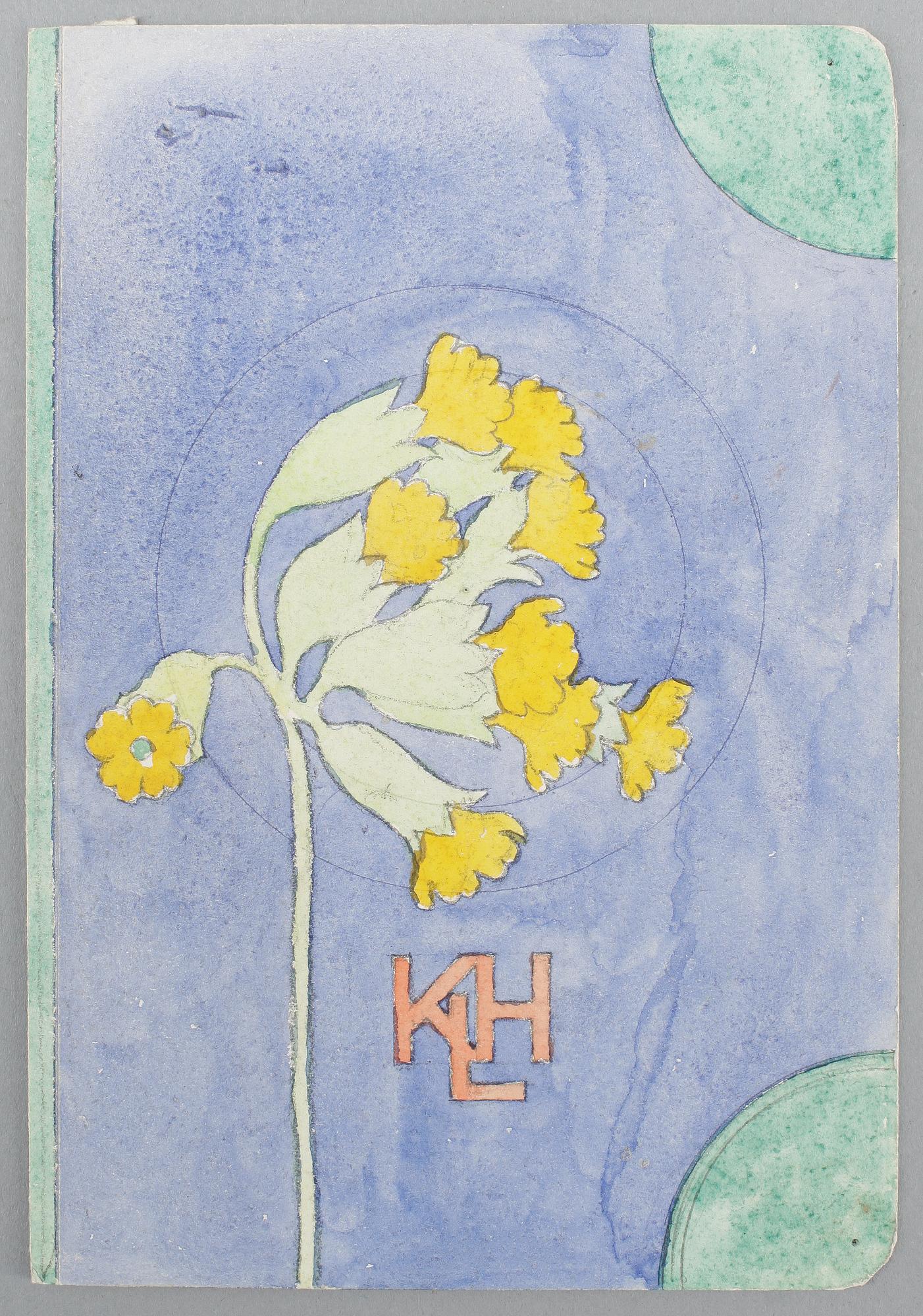 CARL LARSSON, akvarell, sign á tergo.
