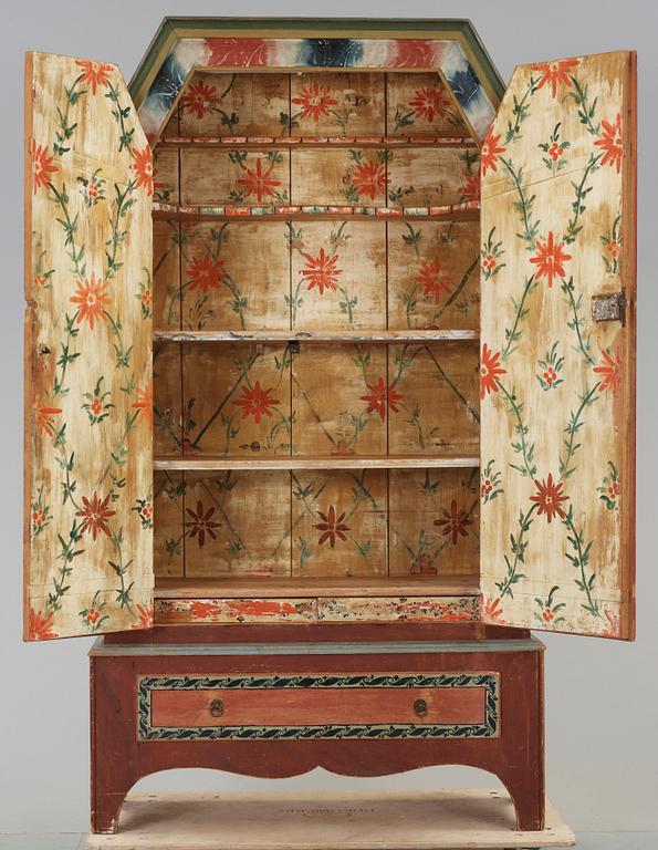 SKÅP, allmoge, Jämtland, bär datering 1812.