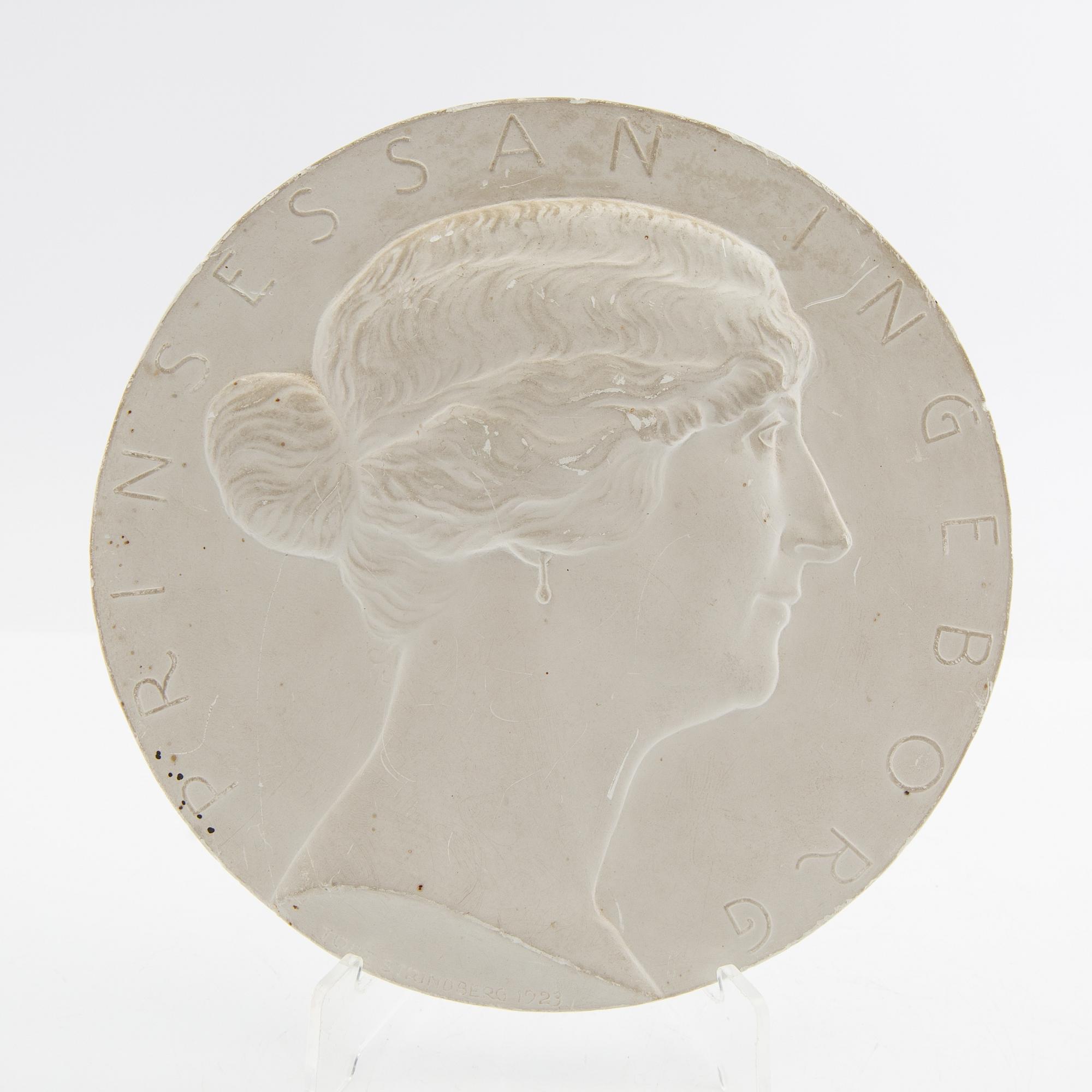 Tore Strindberg, relief, Prinsessan Ingeborg, 1923.