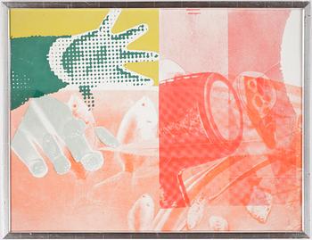 JAMES ROSENQUIST, färgserigrafi,1965, signerad och numrerad 130/200, utgiven av Original Editions.