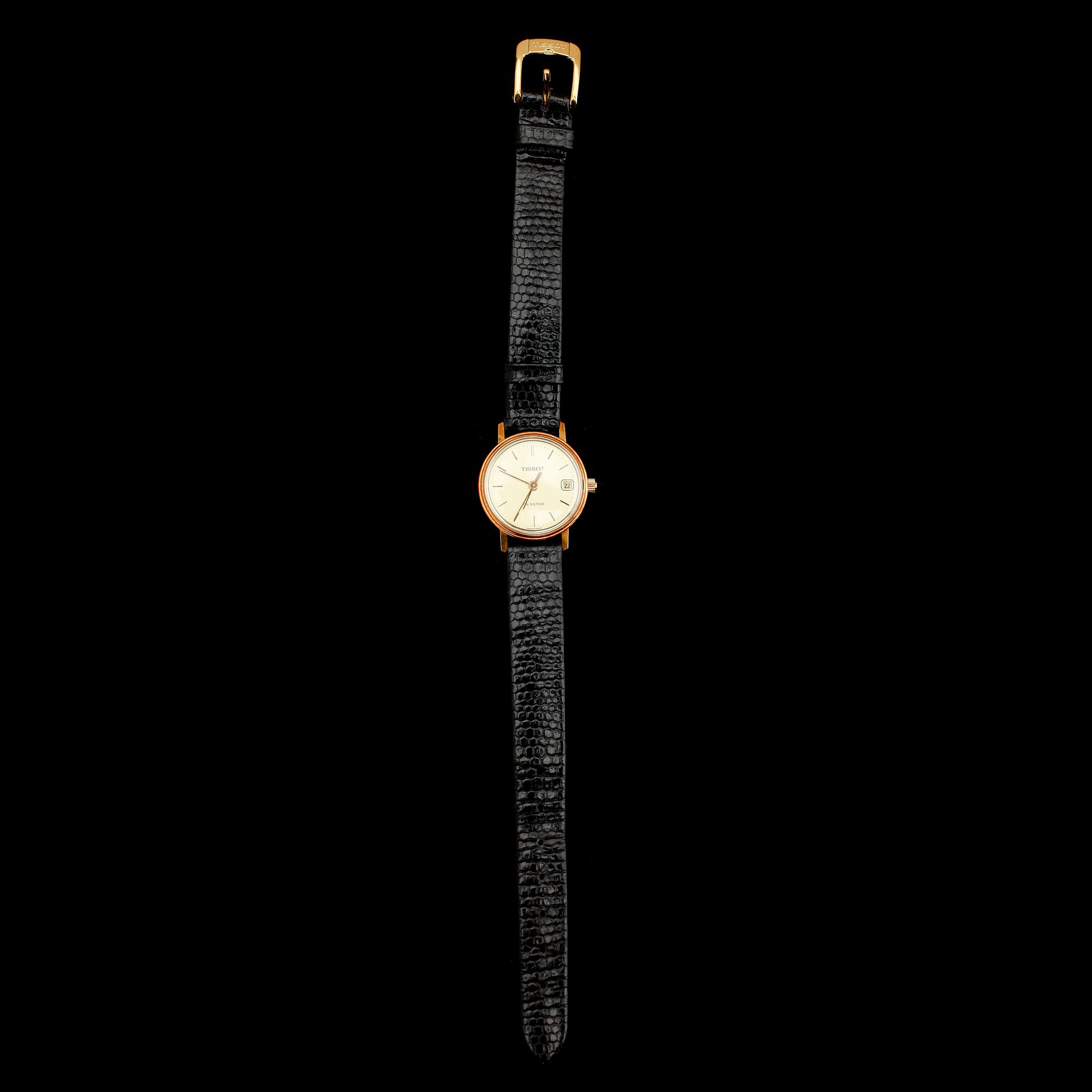 DAMARMBANDSUR, 18 k guld, Tissot, sent 1900-tal.