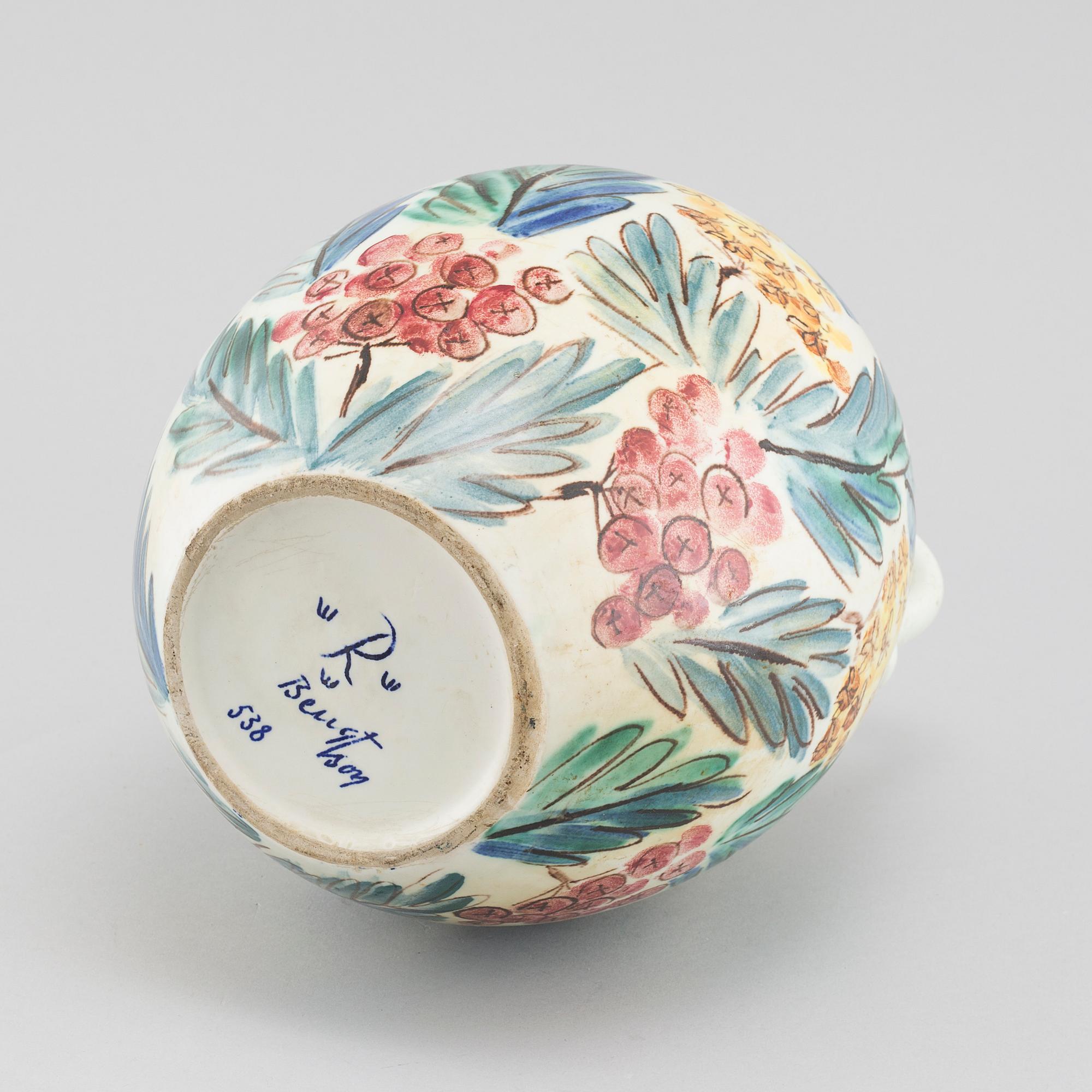 HERTHA BENGTSON, a stoneware vase for Rörstrand, signed.