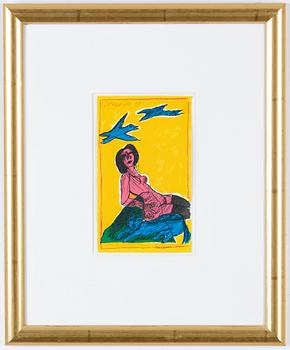 Beverloo Corneille, färglitografi, 1998, signerad EA.