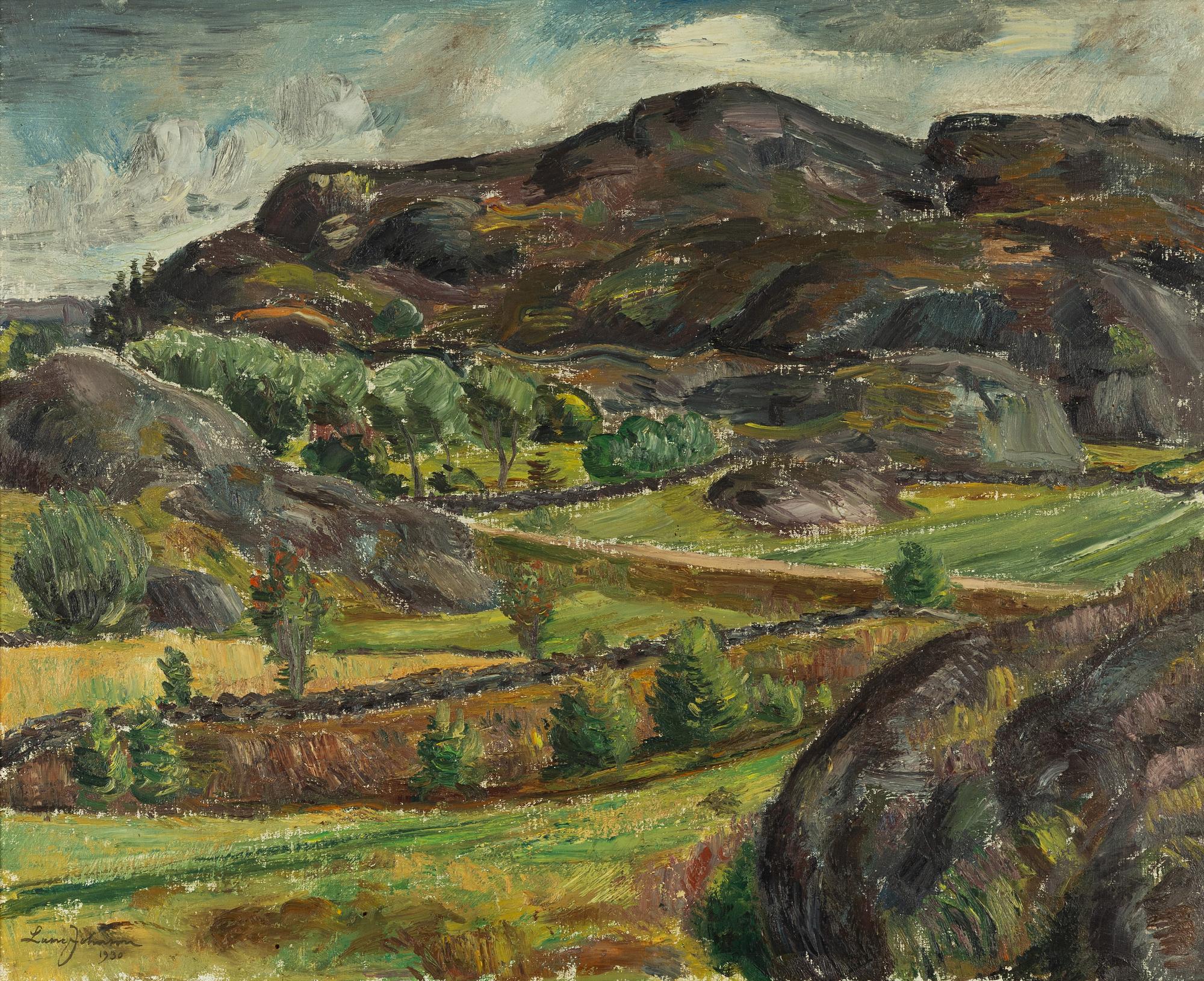 Lasse Johnson, Böljande landskap.