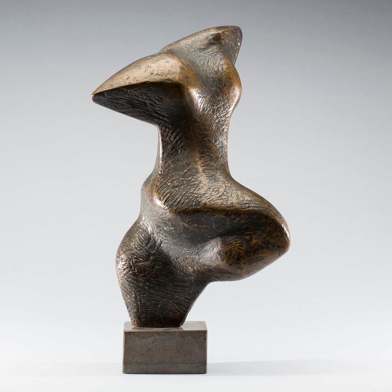 THURE THÖRN, skulptur, signerad, patinerad brons.