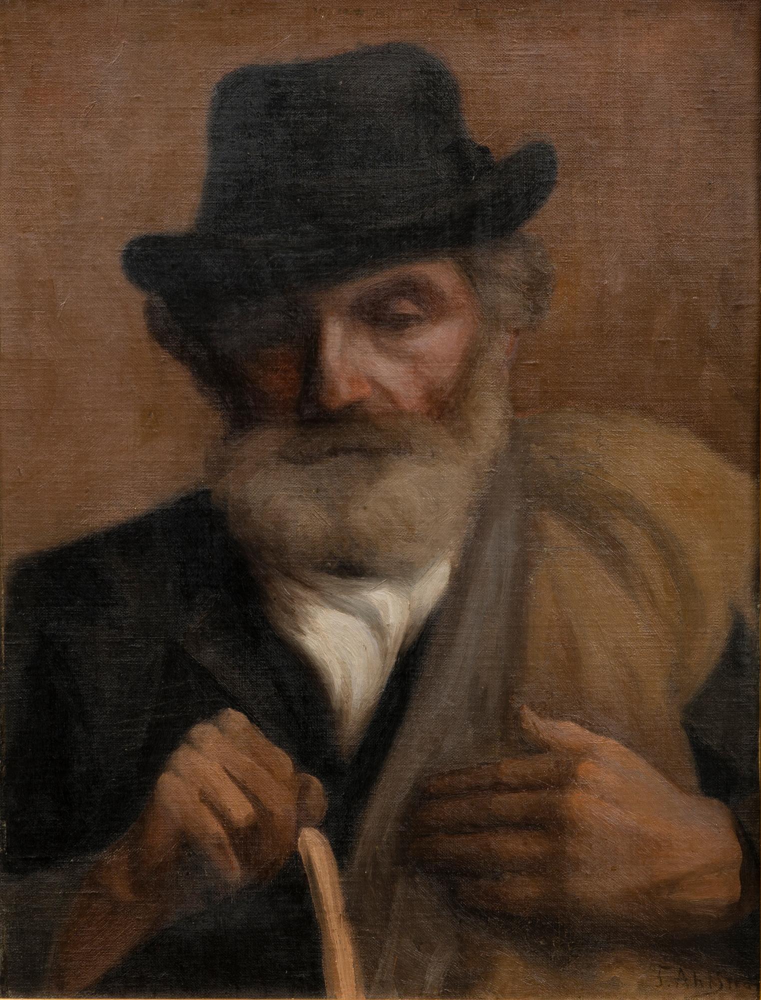 oil on canvas laid on panel, signed.