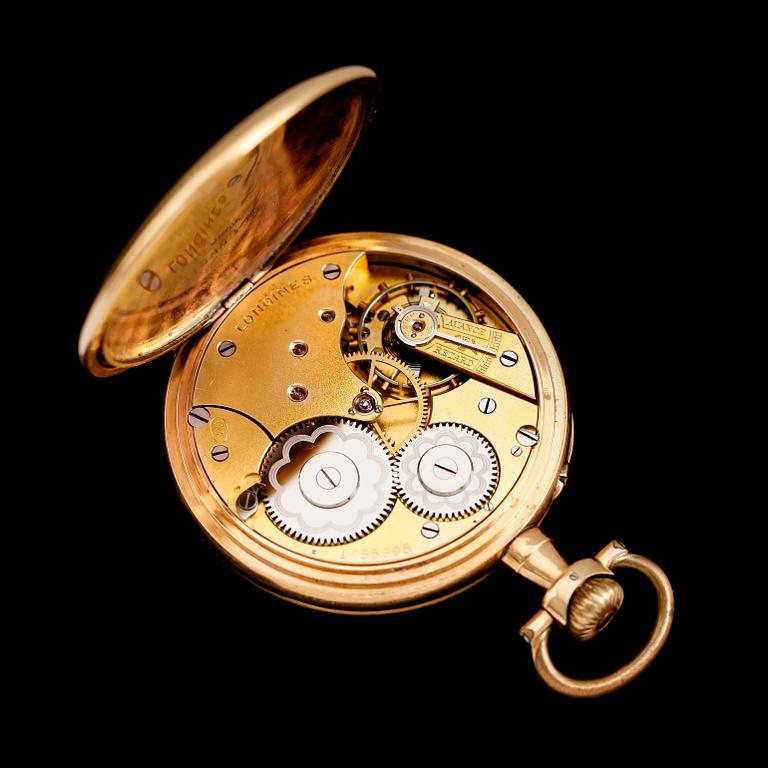 FICKUR, 18 k guld, Longines, 1900-talets första hälft.
