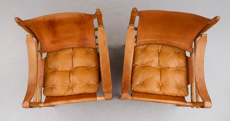 FÅTÖLJER, 1 par, "Sirocco", Arne Norell, 1900-talets andra hälft.