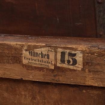 A Swedish baroque marquetry chest, later part of the 17th century,