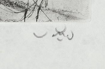 ROBERTO MATTA, färgetsning, signerad och numrerad 72/100.