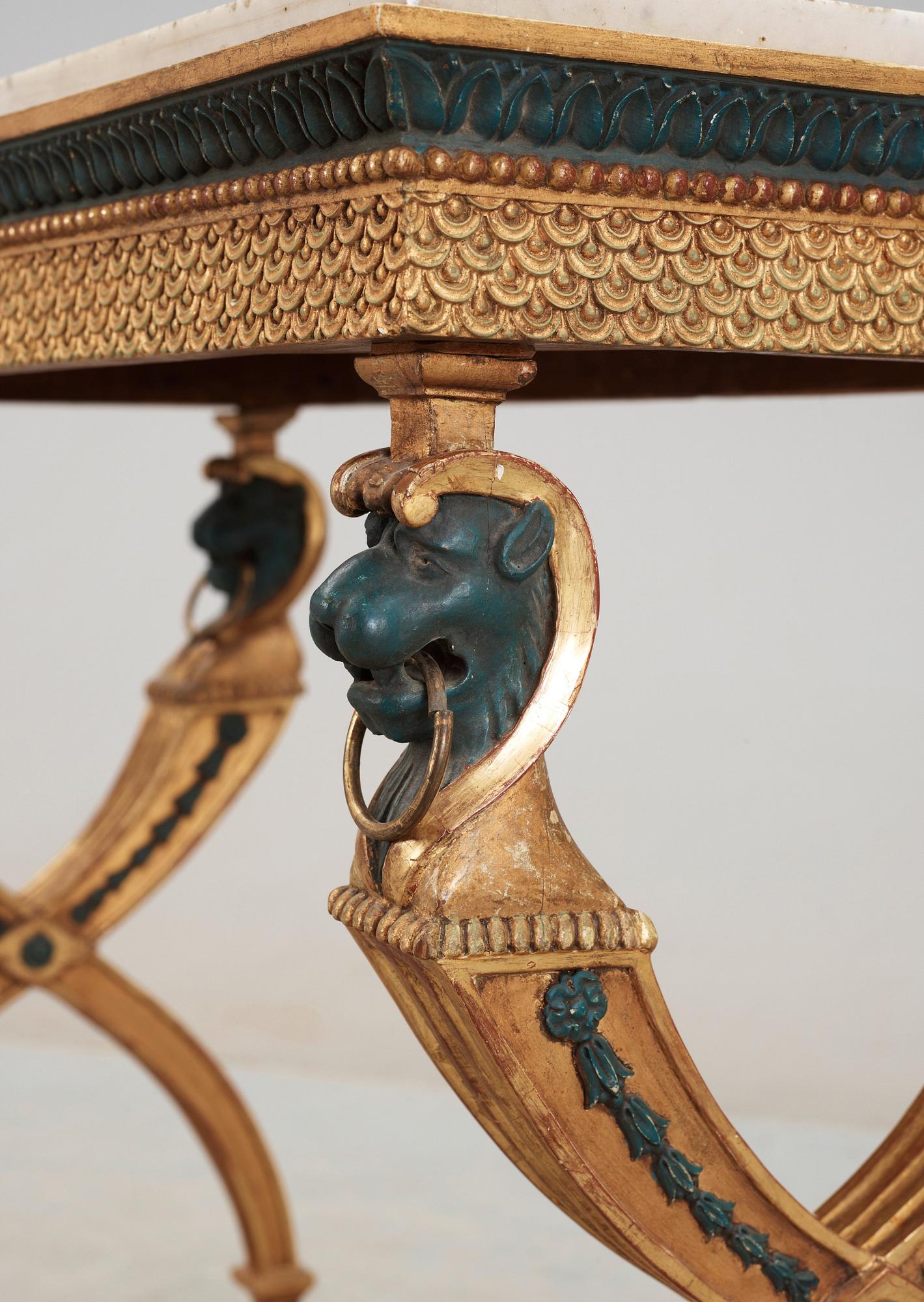 KONSOLBORD. Sengustavianskt stockholmsarbete, 1800- talets början.