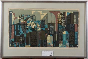 Sven Jonson · JONSON, SVEN, färglitografi, sign.