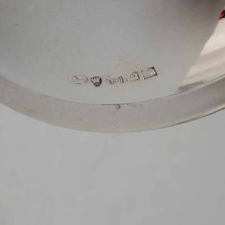 LJUSSTAKAR, 3 st, silver, bl.a Finland, 1950.