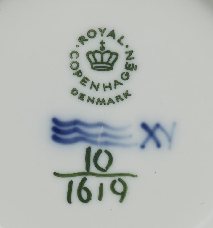 KAFFESERVIS, 43 delar, Blå blomst, Royal Copenhagen.