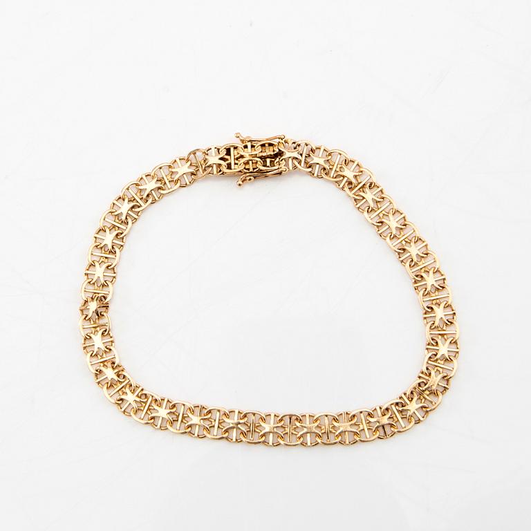 Bracelet 18K gold x-link.