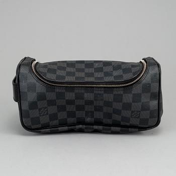 LOUIS VUITTON, a Damier Graphite beauty bag, 2010.