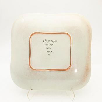 Carl-Harry Stålhane, & Aune Laukkanen, Bowl, Faience, Rörstrand, second half of the 20th century.