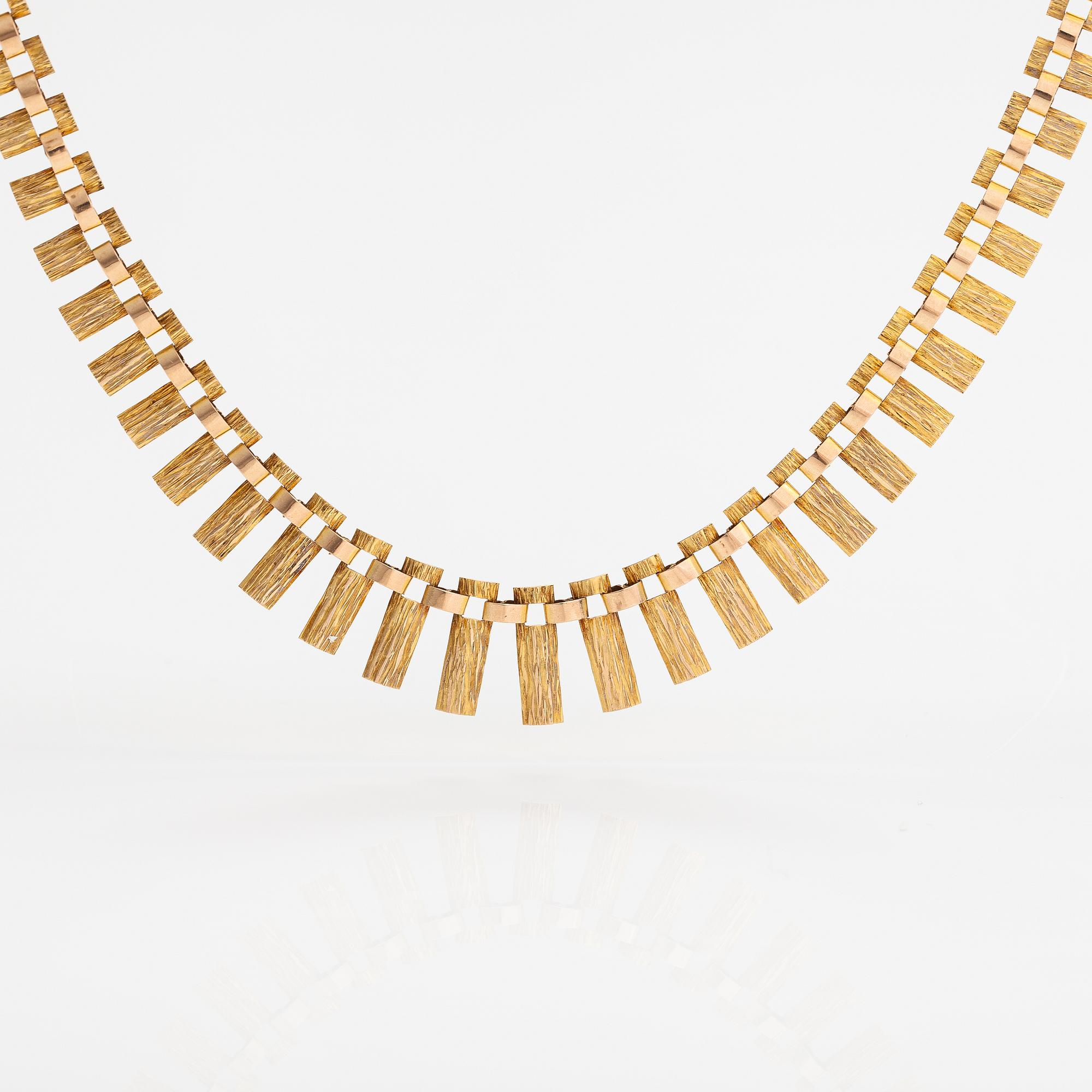 Kaulakoru, 14K kultaa. Westerback, Helsinki 1968.