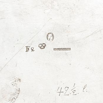 Arvid Floberg, fat, silver, 3 st, Stockholm 1788.