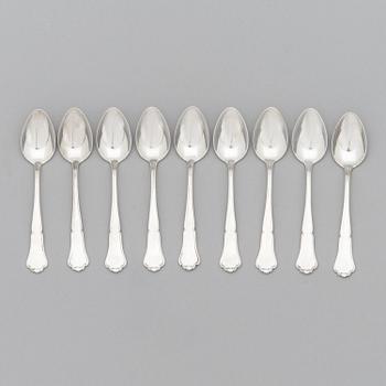 A 24-piece set of 'Chippendale' silver cutlery, Finnish hallmarks 1987-91.
