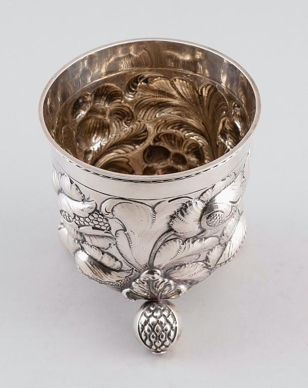 BÄGARE, silver 830, barockstil, möjligen Axel Salomonsen, Köpenhamn, 1900-talets mitt. Vikt ca 493 gram.
