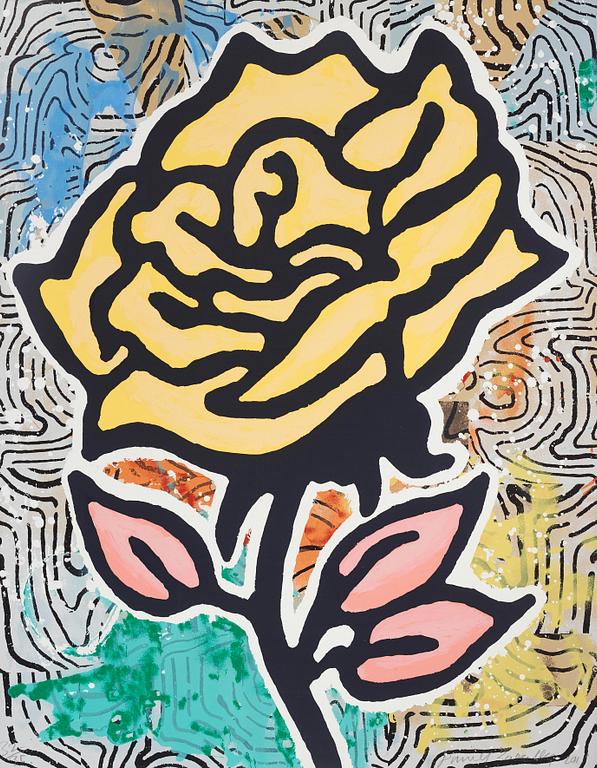 Donald Baechler, "Yellow Rose".