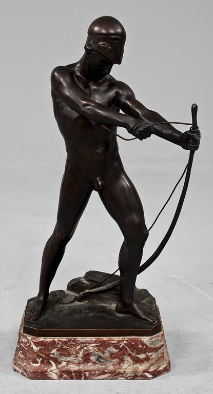 LUDWIG EISENBERGER, statyett, brons, sign.