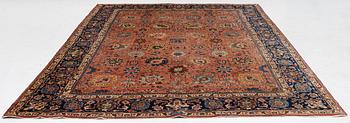 Semi-antique Tabriz rug, approx. 365 x 275 cm.