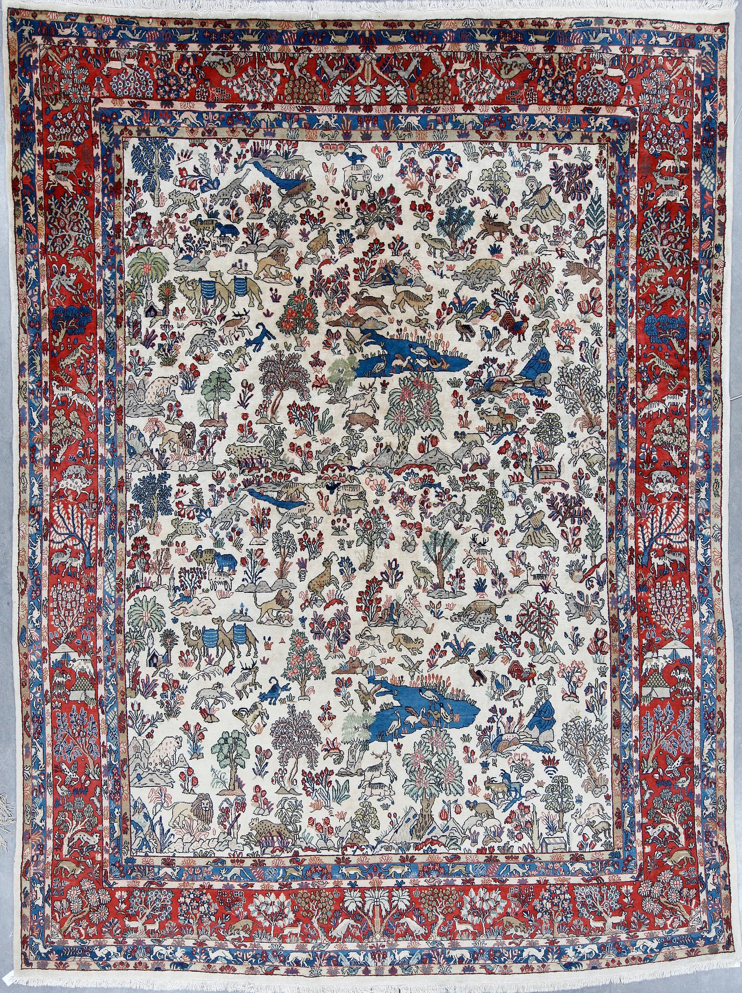 MATTA, Old Sarouk figural, ca 420x313 cm.