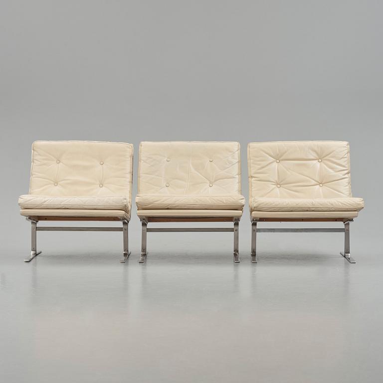 Poul Nørreklit, a set of 3 easy chairs / modular sofa, Selectform, Denmark 1960's.