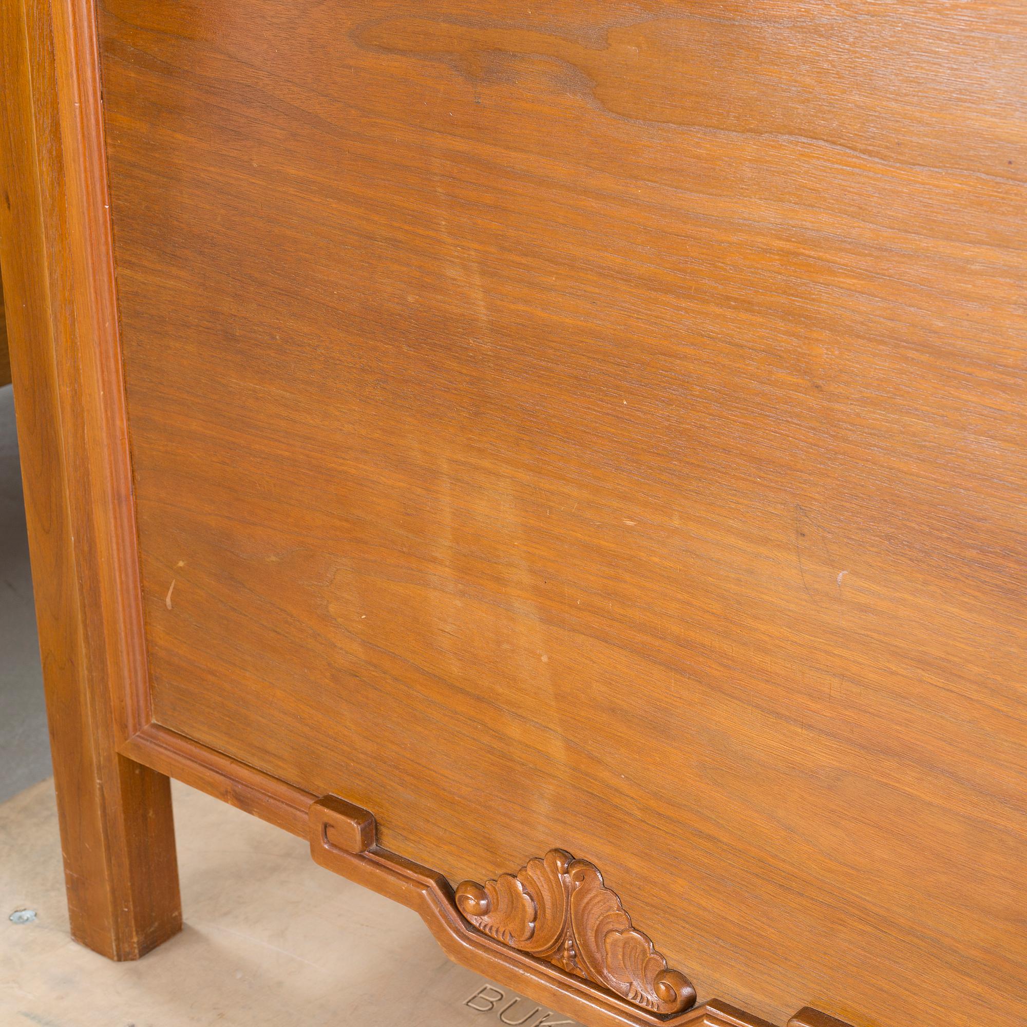 CARL CHRISTIAN CHRISTENSEN, a pair of jugend beds, signed and dated 1919.