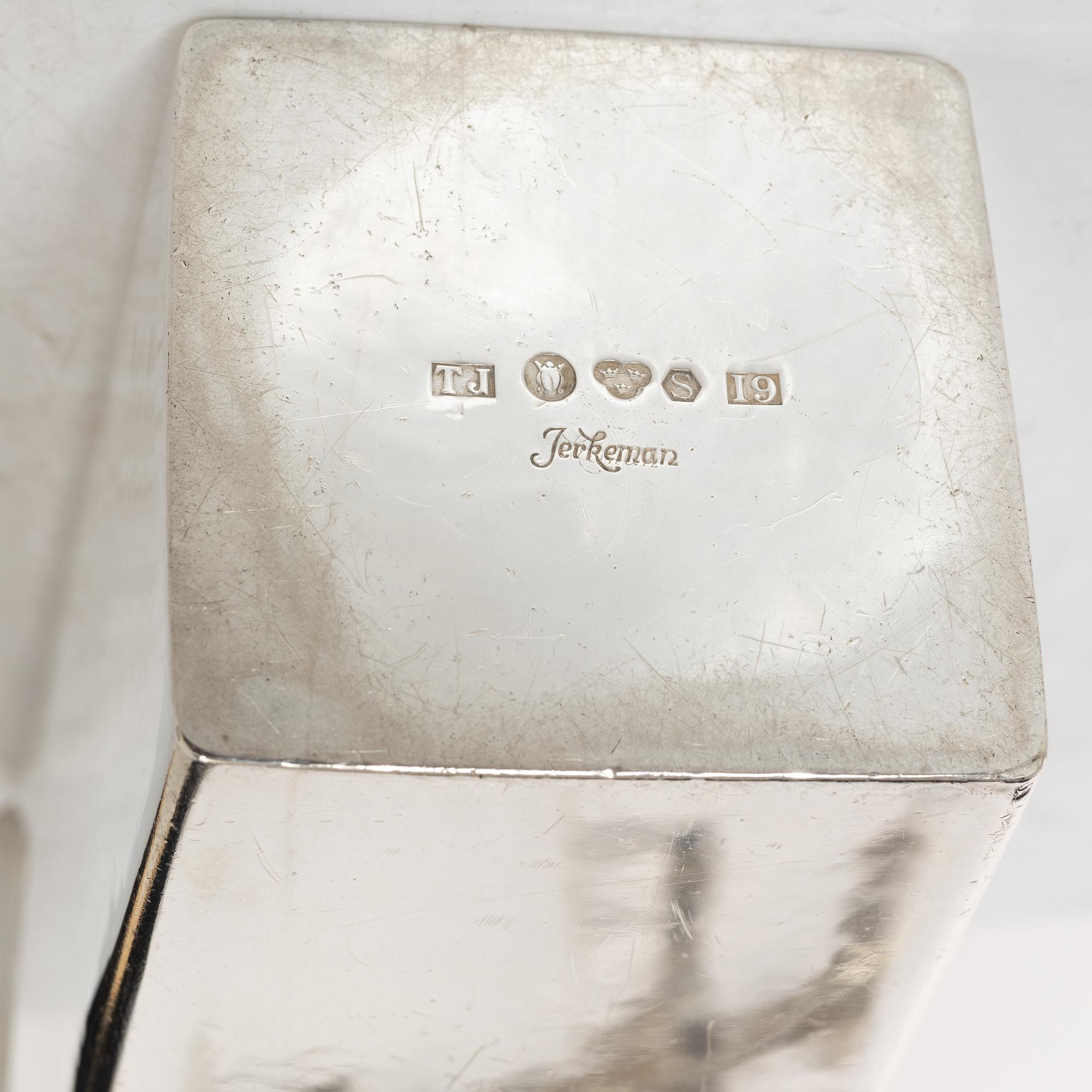 Ture Jerkeman, vas, silver, Stockholm 1959.