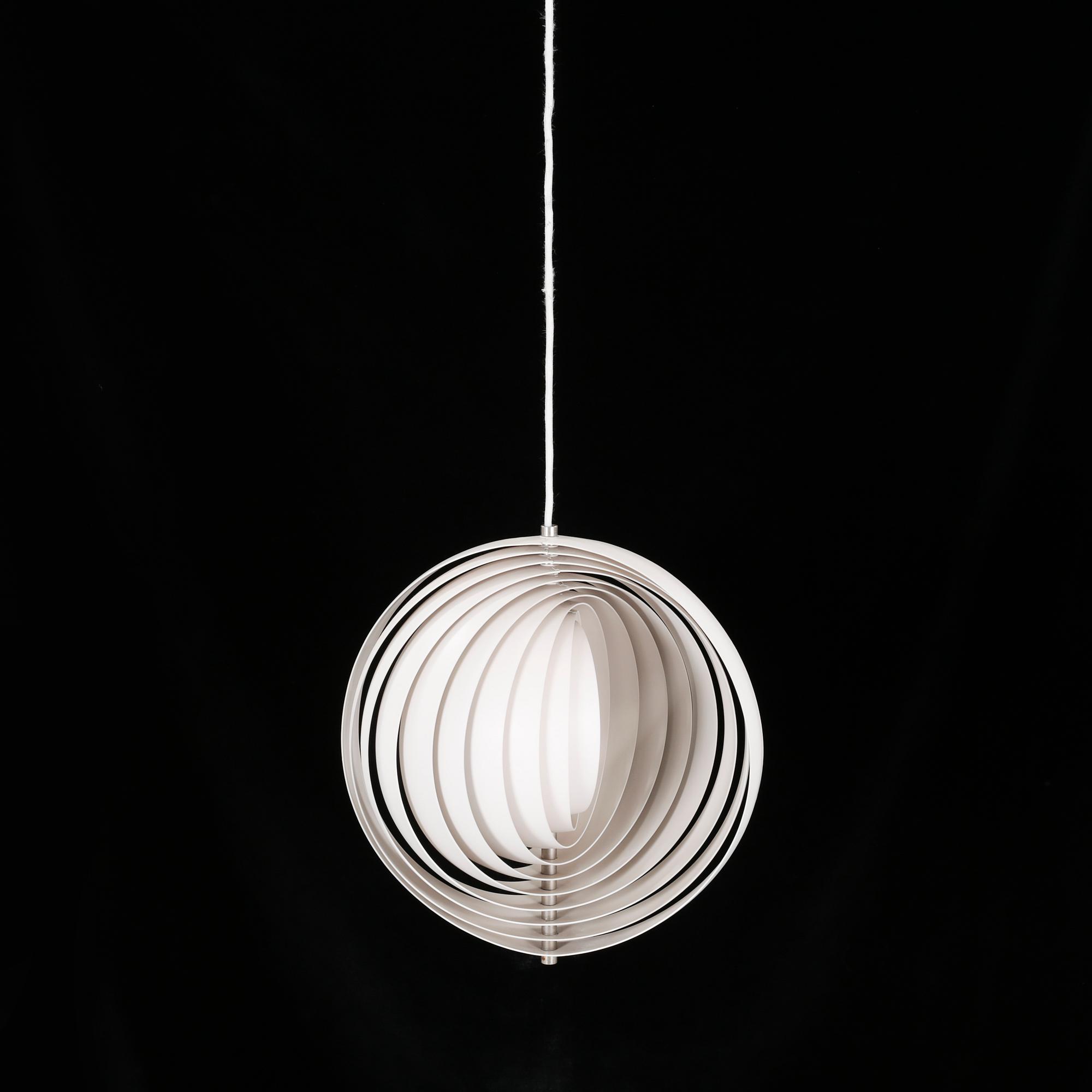 A "Moon Lamp" ceiling lamp, designed by Verner Panton, second half of the 20th century.