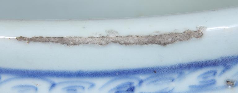 YTTERFODER, 3 st, porslin, Kina, 1800-tal.