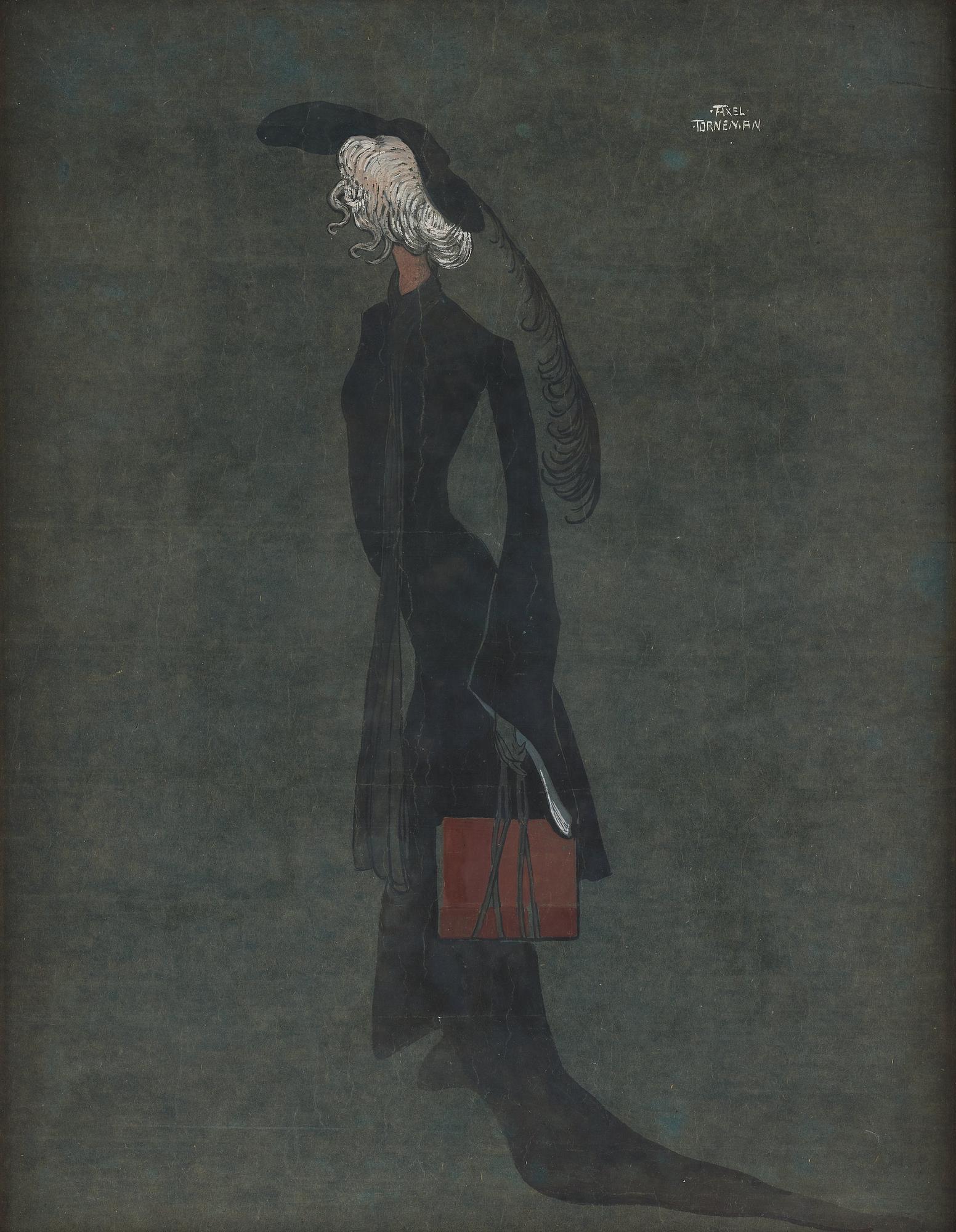 Axel Törneman, Lady in black.