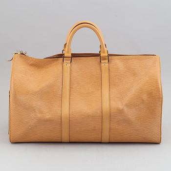 Louis Vuitton, am Epi 'Keepall 50' weekend bag.