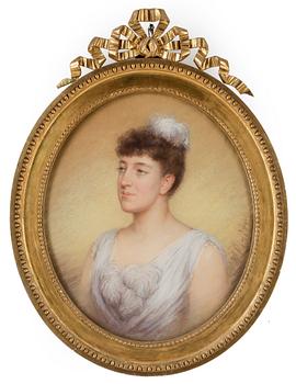 PORTRÄTT, ett par, pastell, ej signerade 1800-tal.