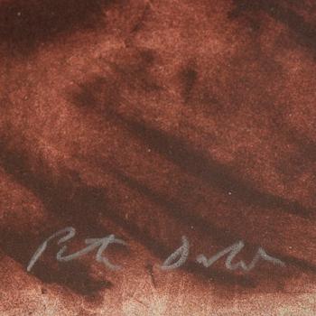 Peter Dahl, lithograph in colours, signed.