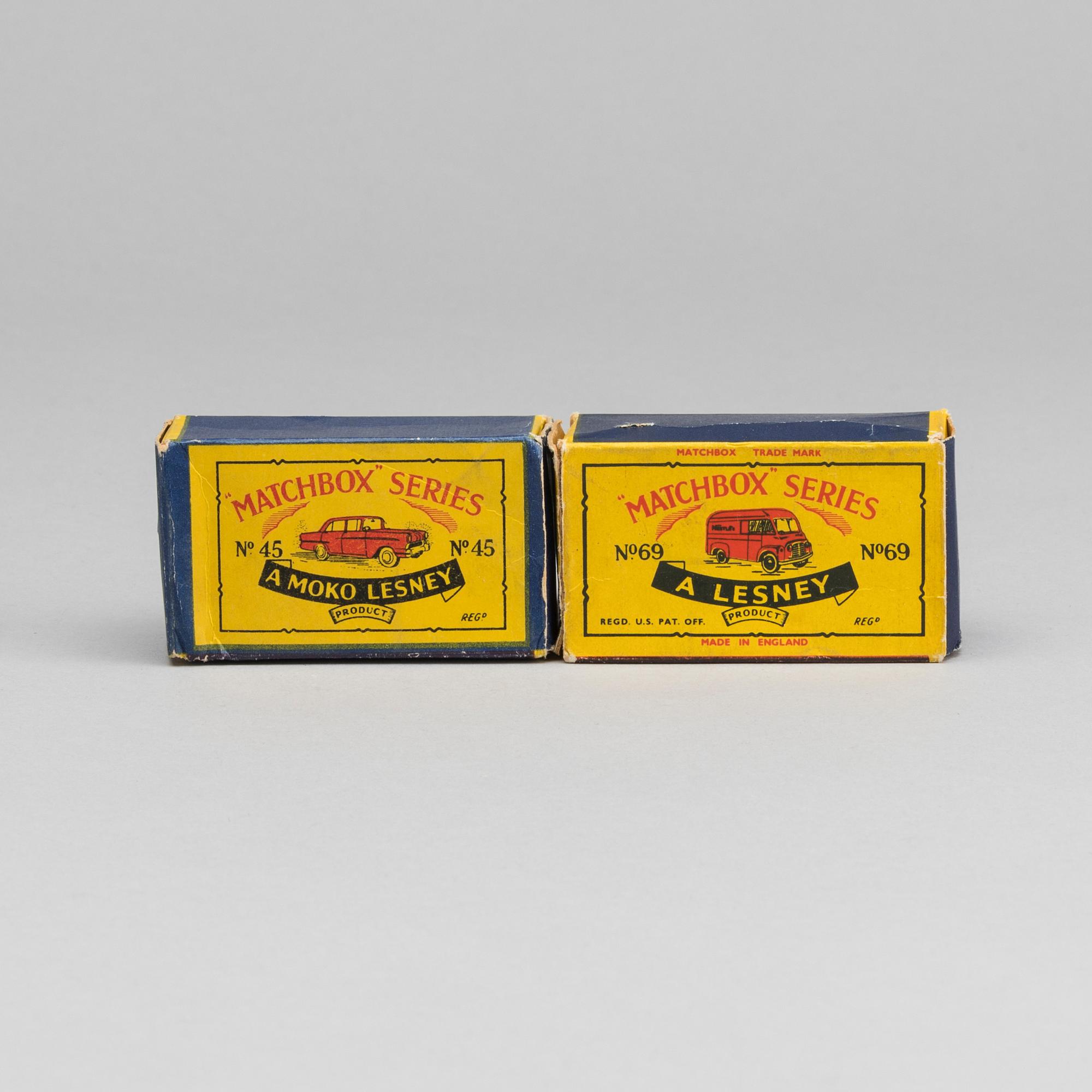TWO LESNEY MATCHBOX SERIES CARS.