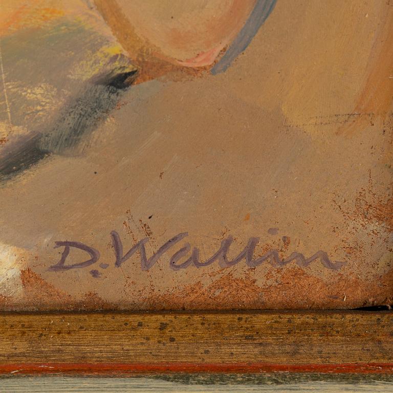 DAVID WALLIN, oil on board, signed.