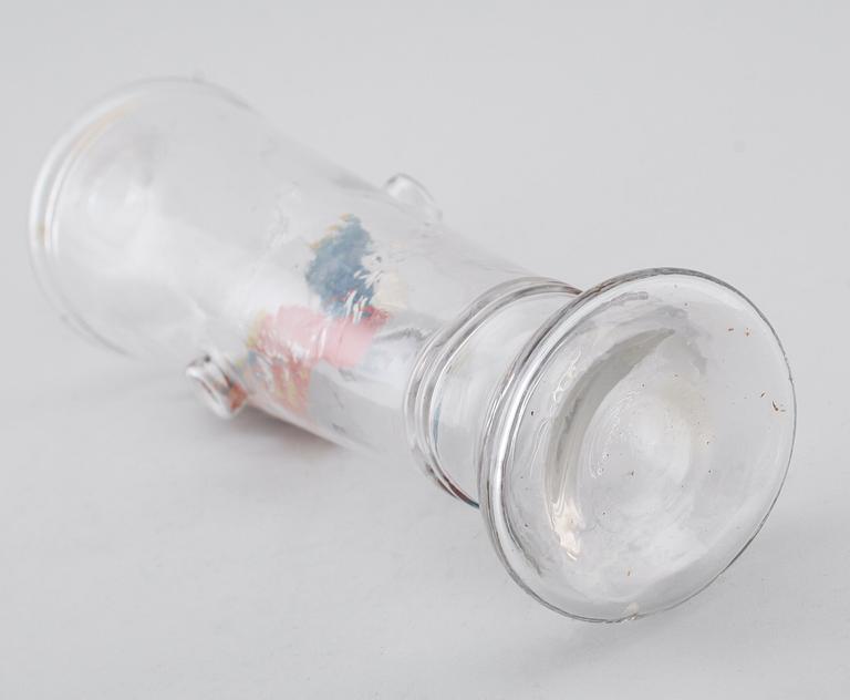 KARAFF, glas, möjligen Tyskland, 1800-tal.
