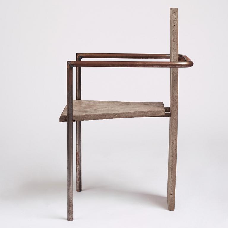 Jonas Bohlin, "Concrete", karmstol, ed. 35/100, Källemo, Värnamo 1981.