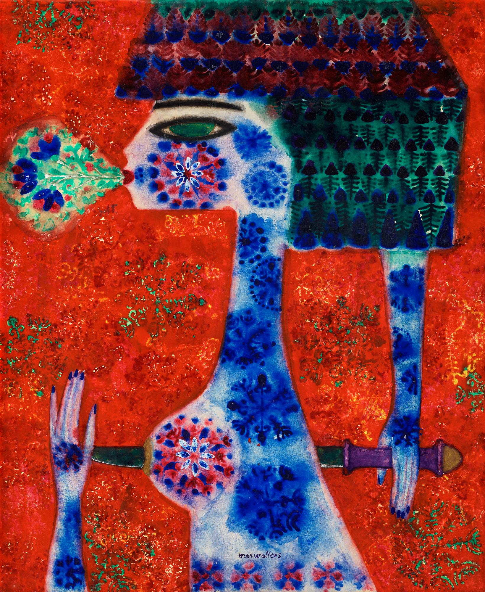 Max Walter Svanberg, "Imaginärt porträtt" (Imaginary Portrait).