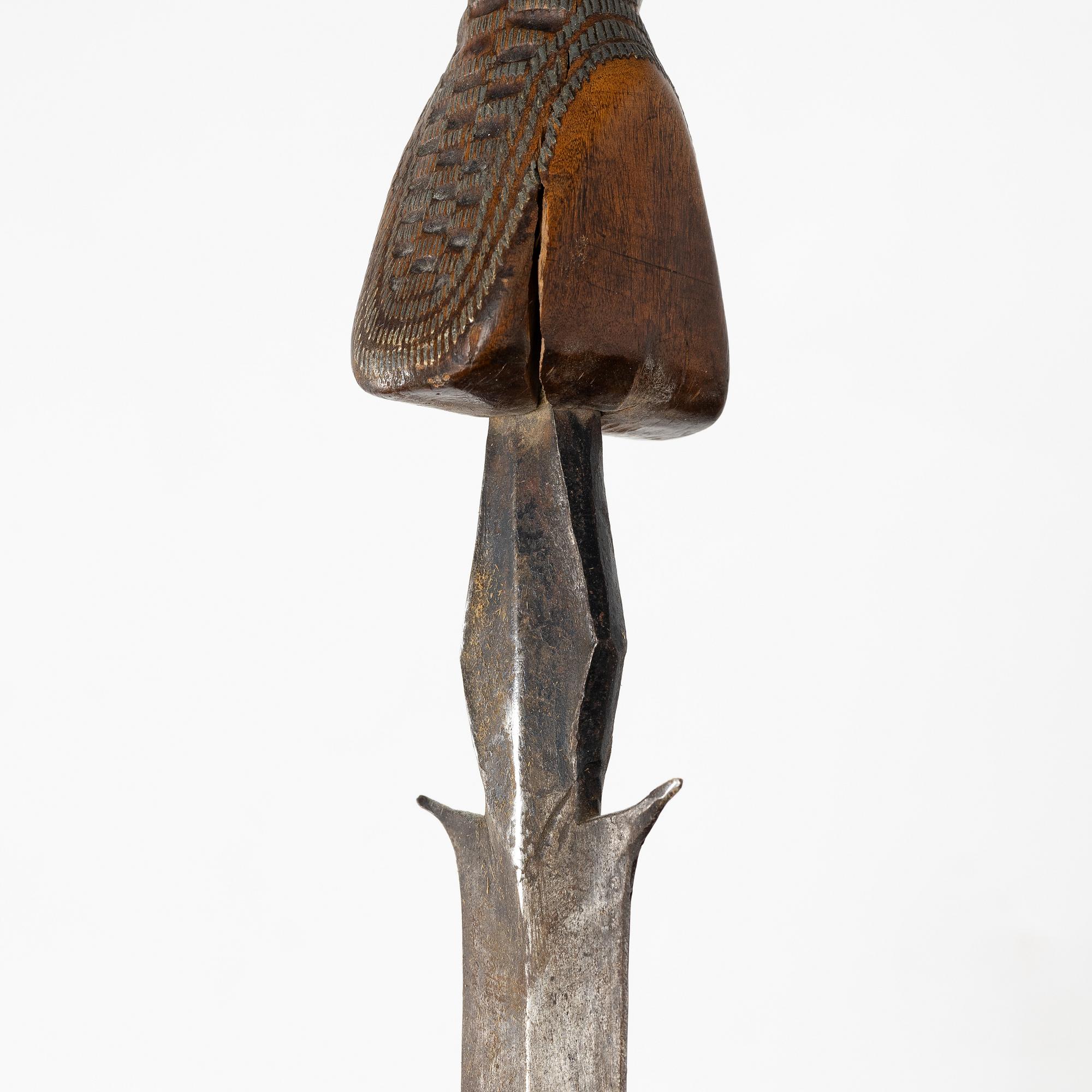 A Luba short sword, Congo,